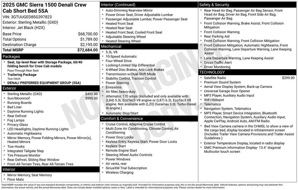 Used 2025 GMC Sierra 1500 Denali AWD/4WD image 53