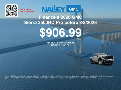 New 2026 GMC Sierra 2500 Pro w/ 1SA Pro Safety Plus Package AWD/4WD image 7