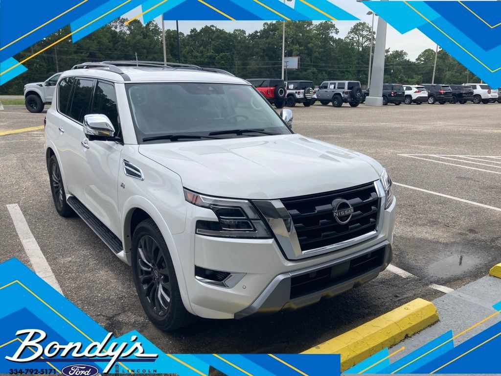 Used 2022 Nissan Armada Platinum w/ Captain's Chairs Package RWD image 1