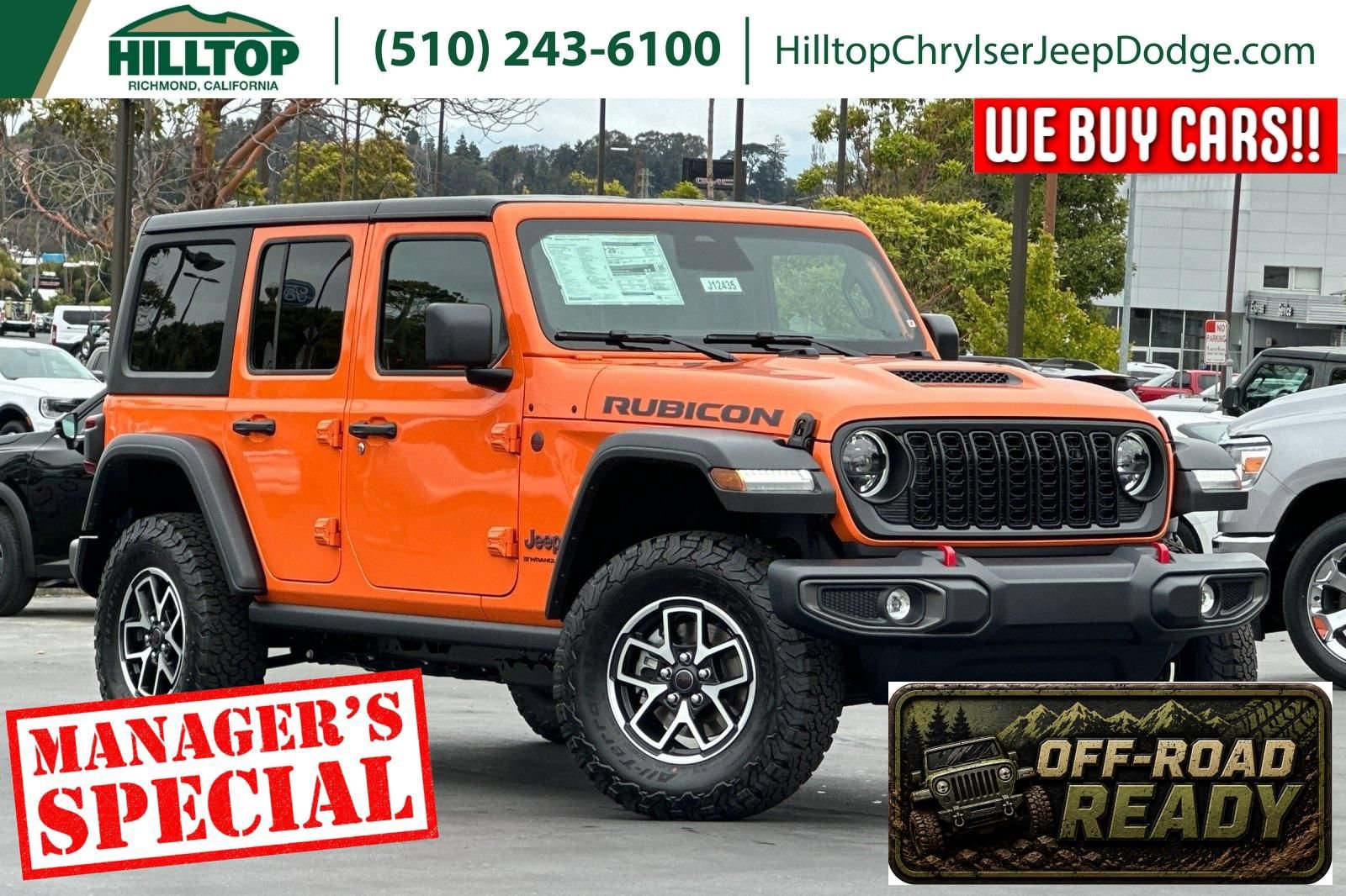 New 2026 Jeep Wrangler Unlimited Rubicon AWD/4WD image 1