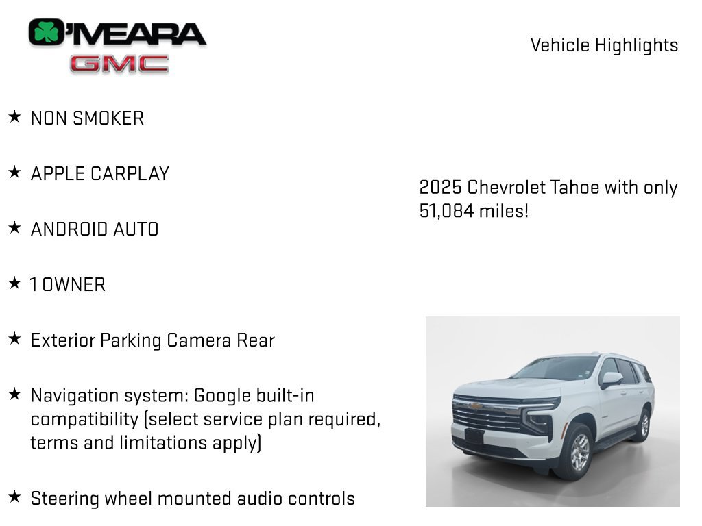 Used 2025 Chevrolet Tahoe LT AWD/4WD image 7