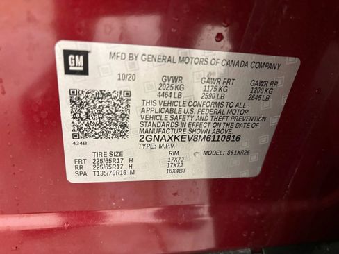 Used 2021 Chevrolet Equinox LT image 51