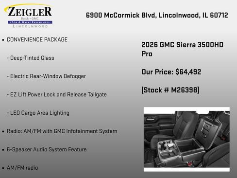 New 2026 GMC Sierra 3500 Pro w/ Convenience Package AWD/4WD image 6
