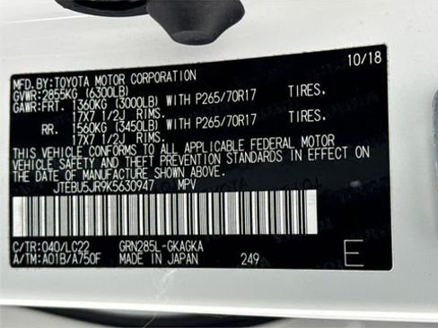 Used 2019 Toyota 4Runner TRD Off-Road Premium w/ Wilderness Package image 26