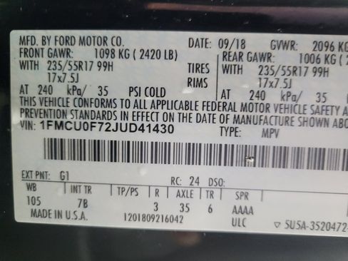 Used 2018 Ford Escape S image 33