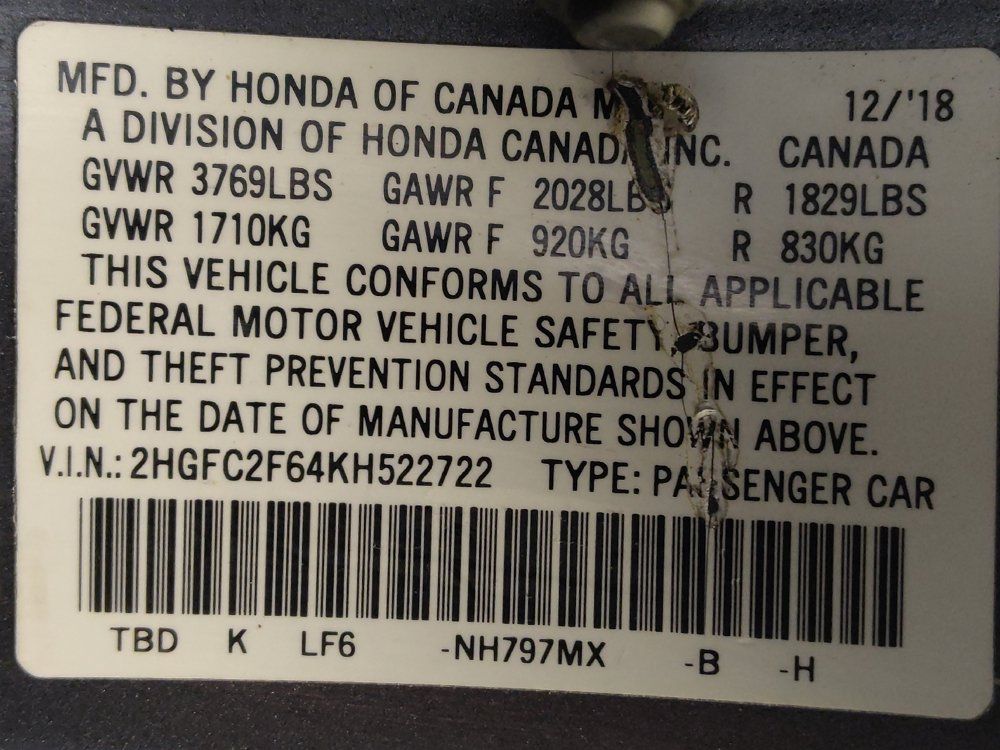 Used 2019 Honda Civic LX image 33