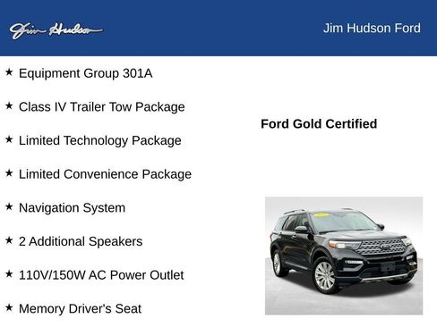 Certified 2022 Ford Explorer Limited w/ Limited Technology Package image 12