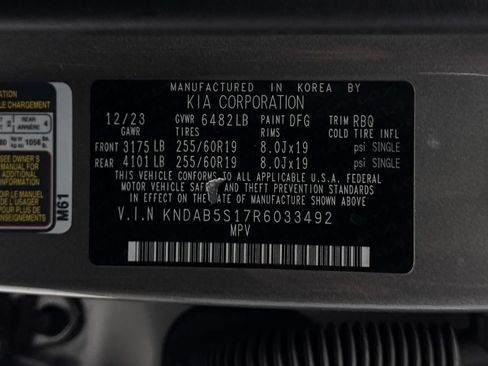 Certified 2024 Kia EV9 Light Long Range RWD image 41