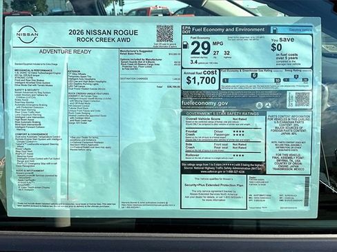 New 2026 Nissan Rogue Rock Creek image 14