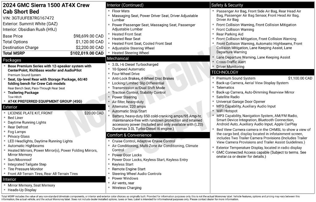 Used 2024 GMC Sierra 1500 AT4X AWD/4WD image 31