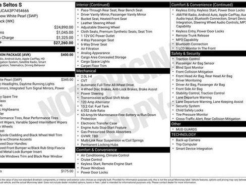 Used 2023 Kia Seltos S w/ Navigation Package AWD/4WD image 19