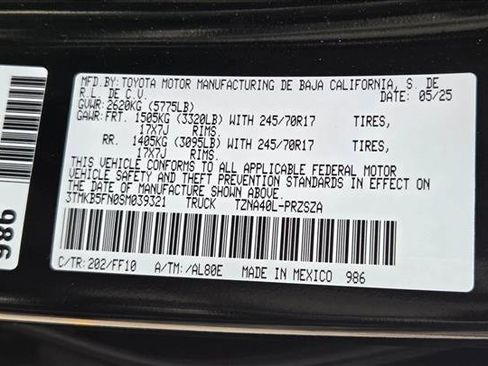 Certified 2025 Toyota Tacoma SR5 image 23