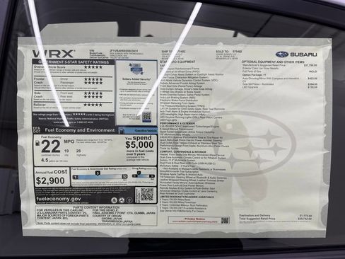 New 2025 Subaru WRX Premium image 28