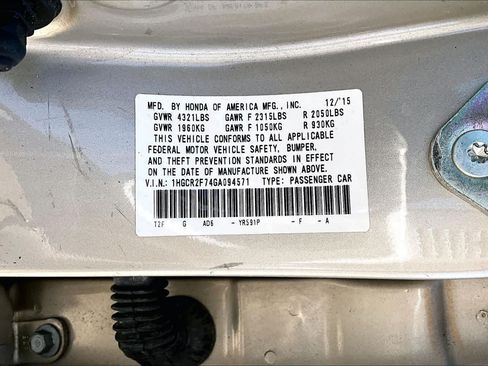Used 2016 Honda Accord EX image 37