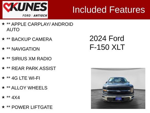 Certified 2024 Ford F150 XLT w/ Tow/Haul Package AWD/4WD image 3
