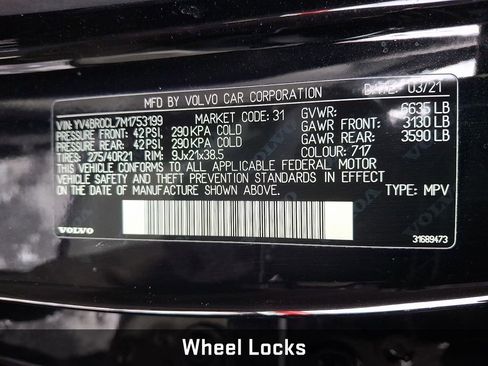 Used 2021 Volvo XC90 T8 Inscription w/ Advanced Package image 34