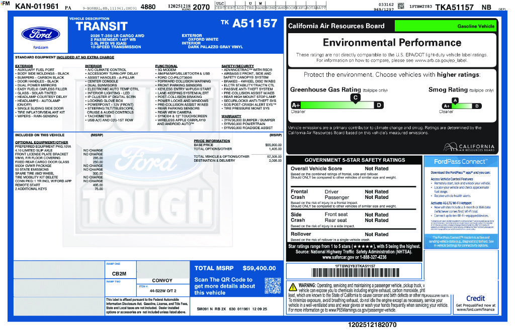 New 2026 Ford Transit 350 Low Roof AWD image 6