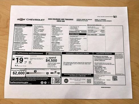 New 2026 Chevrolet Colorado Trail Boss image 14