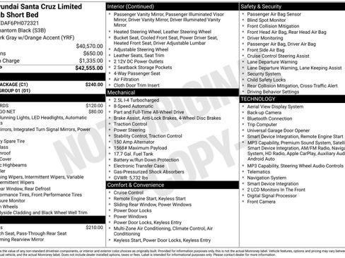 Used 2023 Hyundai Santa Cruz Limited w/ Cargo Package AWD/4WD image 4