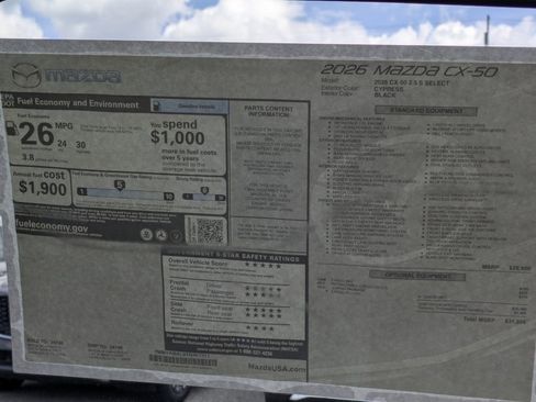 New 2026 MAZDA CX-50 AWD 2.5 S w/ Cargo Package image 30