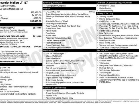 Used 2017 Chevrolet Malibu LT w/ Leather Package FWD image 3