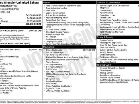 Used 2021 Jeep Wrangler Unlimited Sahara w/ Uconnect 4C Nav & Sound Group image 27