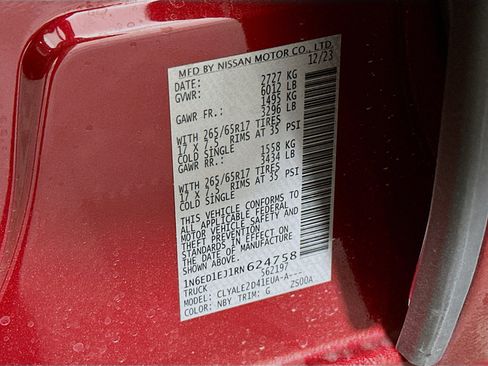 Used 2024 Nissan Frontier SL w/ Technology Package image 12