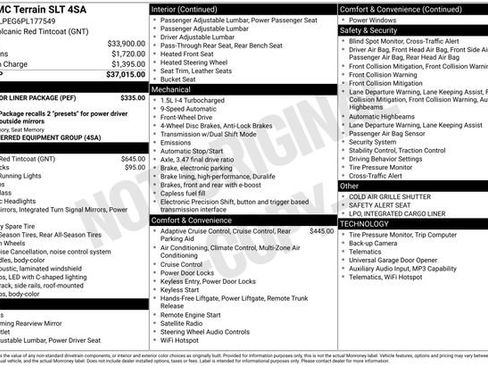 Certified 2023 GMC Terrain SLT w/ LPO, Floor Liner Package FWD image 6