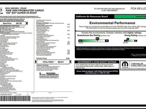 Used 2023 RAM ProMaster 3500 w/ Lane Management Group image 7