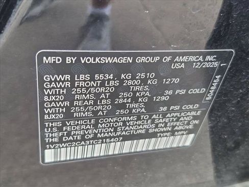 Used 2026 Volkswagen Atlas Cross Sport SE FWD image 15