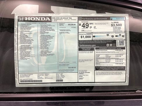 New 2026 Honda Civic Sport Touring image 18