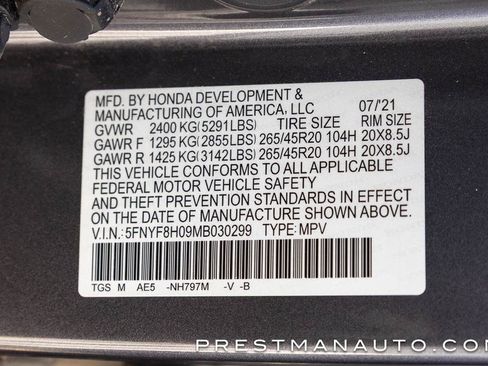 Used 2021 Honda Passport Elite image 44