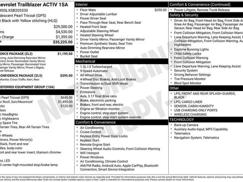 Certified 2025 Chevrolet TrailBlazer ACTIV w/ Convenience Package AWD/4WD image 15