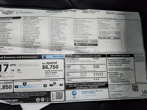Used 2020 Cadillac Escalade Luxury image 50