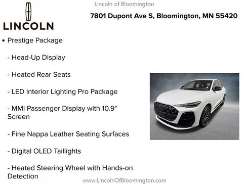 Used 2025 Audi SQ5 Prestige w/ Prestige Package AWD/4WD image 9
