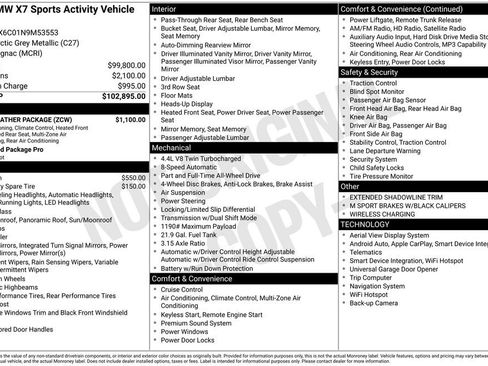 Used 2022 BMW X7 M50i w/ Cold Weather Package image 7