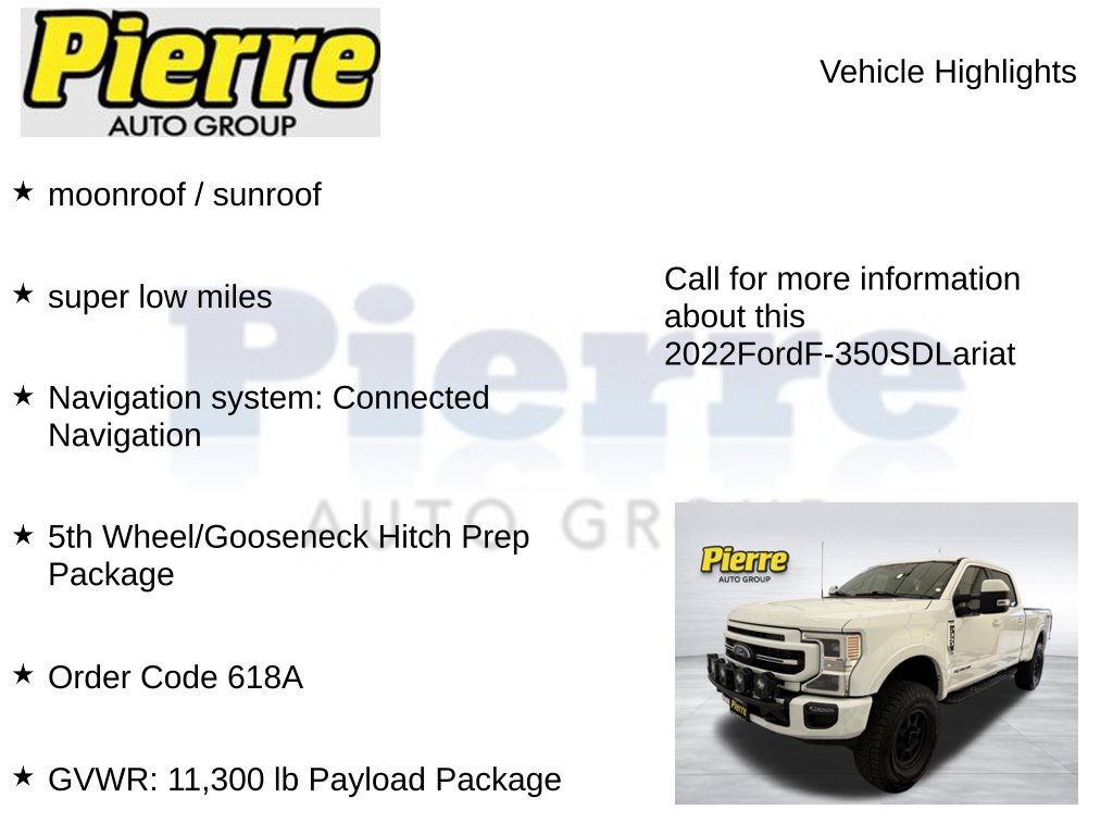 Used 2022 Ford F350 Lariat w/ Tremor Off-Road Package AWD/4WD image 14