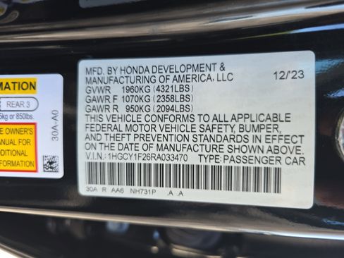 Used 2024 Honda Accord LX image 32