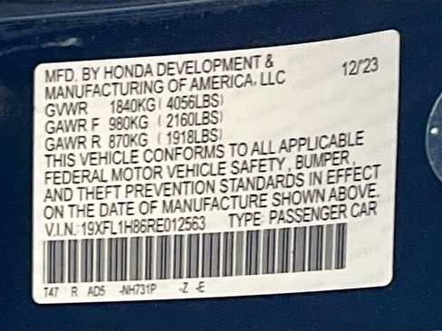 Used 2024 Honda Civic Sport Touring image 33