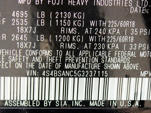 Used 2016 Subaru Outback 2.5i Limited image 32