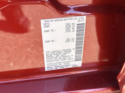 Certified 2024 Nissan Altima 2.5 SR FWD image 33