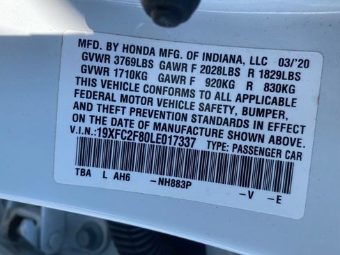 Used 2020 Honda Civic Sport image 21