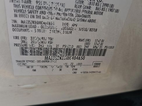 Used 2021 Ford EcoSport Titanium FWD image 18