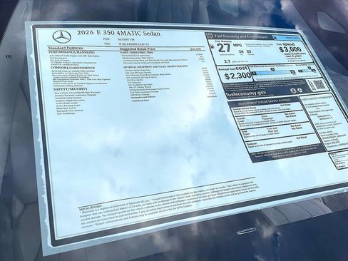 New 2026 Mercedes-Benz E 350 4MATIC Sedan image 13