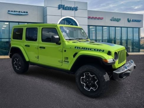 Used 2021 Jeep Wrangler Unlimited Rubicon 4xe w/ Steel Bumper Group image 3