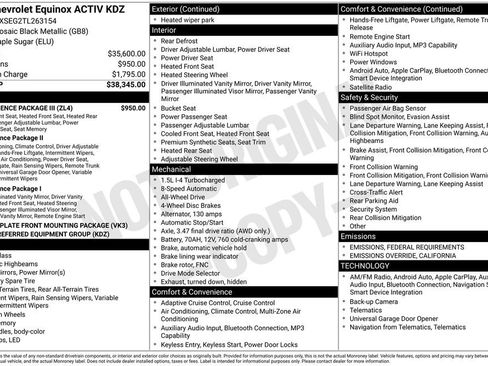New 2026 Chevrolet Equinox ACTIV w/ Convenience Package III image 28