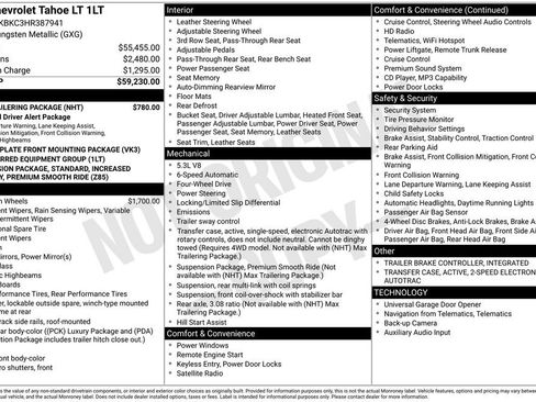 Used 2017 Chevrolet Tahoe LT w/ Max Trailering Package AWD/4WD image 1