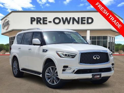 Used 2023 INFINITI QX80 Luxe w/ Cargo Package RWD image 1