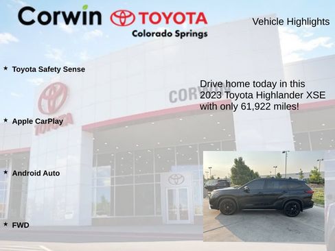 Used 2023 Toyota Highlander XSE FWD image 6