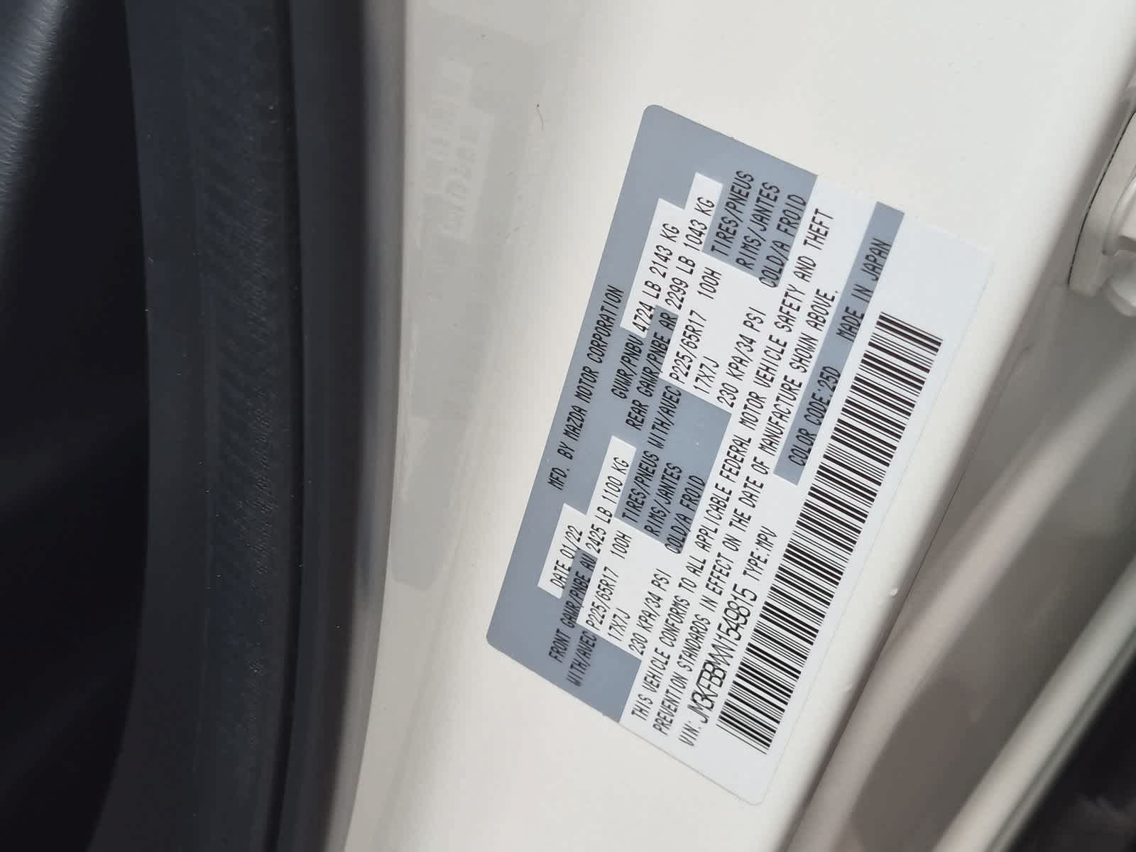 Used 2022 MAZDA CX-5 AWD 2.5 S w/ Select Package image 36